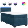 vidaXL Cama boxspring com colch&atilde;o 90x190 cm veludo azul