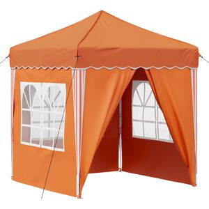 vidaXL Tenda de Festa Pop-up 195 x 195 x 245 cm Laranja Tecido Oxford
