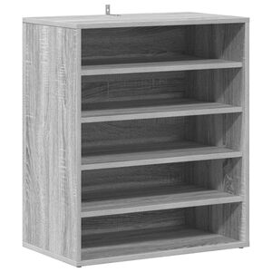 vidaXL Sapateira 60x35x70 cm derivados de madeira sonoma cinza
