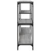 vidaXL Mesa consola 160x32x95 cm derivados de madeira cinzento sonoma