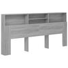 vidaXL Arm&aacute;rio de cabeceira 220x19x101,5 cm sonoma cinzento