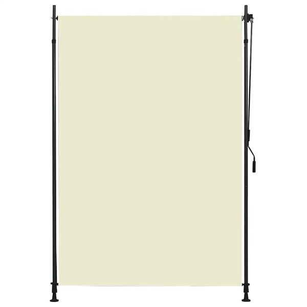 vidaXL Estore de rolo para exterior 150x270 cm creme