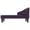 vidaXL Chaise longue com rolo tecido roxo