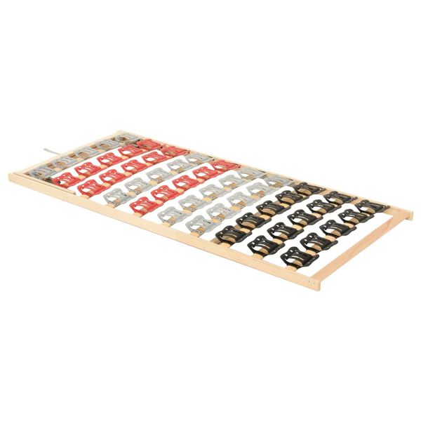 vidaXL Estrutura de cama com 12 ripas e cabeceira ajust&aacute;vel 120x200 cm