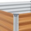 vidaXL Canteiro de jardim elevado 290 x 100 x 68 cm A&ccedil;o Galvanizado