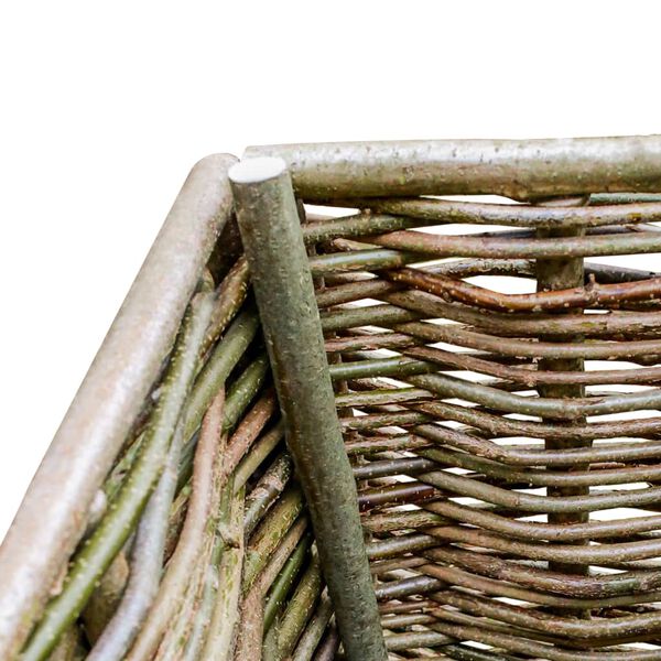 vidaXL Floreira de jardim 120x40x80 cm madeira de aveleira