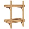 vidaXL Prateleira de Parede Castanho 45 x 26 x 60 cm Bambu