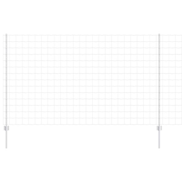 vidaXL Cerca com Poste Prateado 1,4 x 10 m A&ccedil;o