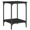 vidaXL Mesa de centro 40x40x55 cm derivados de madeira preto