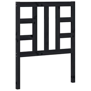 vidaXL Cabeceira de cama 81x4x100 cm pinho maci&ccedil;o preto