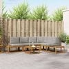 vidaXL Conjunto de Sof&aacute;s para Exterior 7 Pe&ccedil;a Cinza Natural e Claro