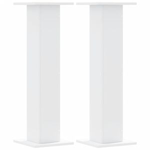vidaXL Suportes p/ plantas 2 pcs 30x30x95 cm derivados madeira branco