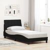 vidaXL Estrutura de cama sem colch&atilde;o Hanko 90x200 cm tecido preto