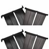 vidaXL Pain&eacute;is aquecedores solares de piscina 4 pcs 80x620 cm