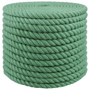 vidaXL Corda de Juta 20 mm Verde 100% juta Tossa