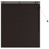 vidaXL Cortina Veneziana Marrom Escuro 120 x 130 cm 35 mm