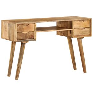 vidaXL Secret&aacute;ria madeira de mangueira maci&ccedil;a 115x47x76 cm