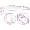 vidaXL Toldo Retr&aacute;til Cinzento-claro 350 x 250 cm Poli&eacute;ster e Metal