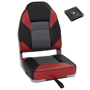 vidaXL 2 pcs conjunto assento de barco dobr&aacute;vel com encosto alto