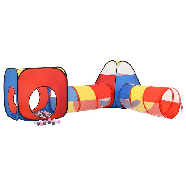 vidaXL Tenda de brincar infantil com 250 bolas 190x264x90 cm multicor