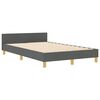 vidaXL Estrutura da Cama Cinzento escuro 120 x 190 cm tecido