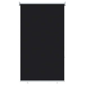 vidaXL Persiana de Rol&ocirc; para Exterior com Prote&ccedil;&atilde;o UV Preto Poli&eacute;ster