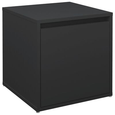 vidaXL Caixa com gaveta 40,5x40x40 cm derivados de madeira preto