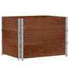 vidaXL Colares p/ paletes 3 pcs 80x60 cm madeira pinho maci&ccedil;a castanho