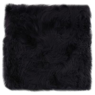 vidaXL Almofadas cadeira 2 pcs 40x40cm pele carneiro cinzento-escuro