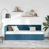 vidaXL Estrutura de Cama de Canto Azul 80 cm x 200 cm Veludo