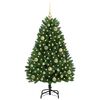 vidaXL &Aacute;rvore de Natal Artificial Verde 120 cm PVC e Metal