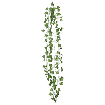 vidaXL Grinaldas de hera artificiais 24 pcs 200 cm verde