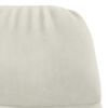 vidaXL Cadeira de descanso veludo branco nata