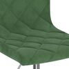 vidaXL Cadeiras de jantar giratorias 2 pcs veludo verde-escuro