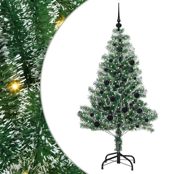 vidaXL &Aacute;rvore de Natal Artificial Coberta de Neve com Luzes de LED