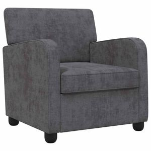 vidaXL poltrona Cinzento-Escuro Chenille