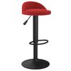 vidaXL Bancos de bar 2 pcs veludo vermelho tinto