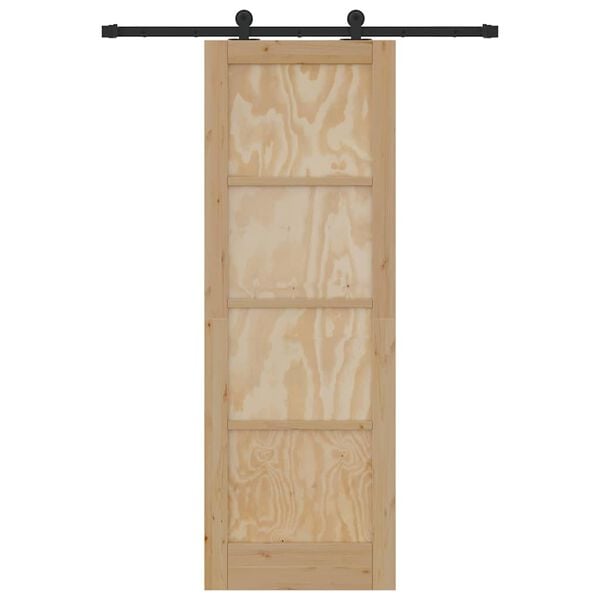 vidaXL Porta Deslizante ORKDAL Castanho 73,5 x 211 cm