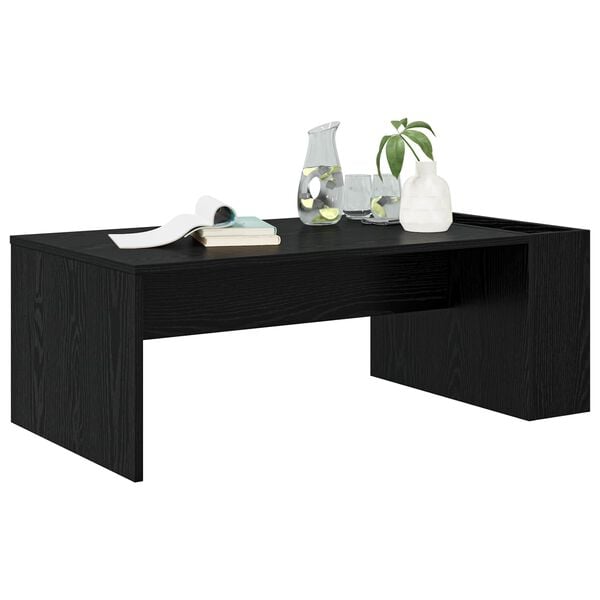 vidaXL Mesa de centro Carvalho Preto 95 x 50 x 34 cm