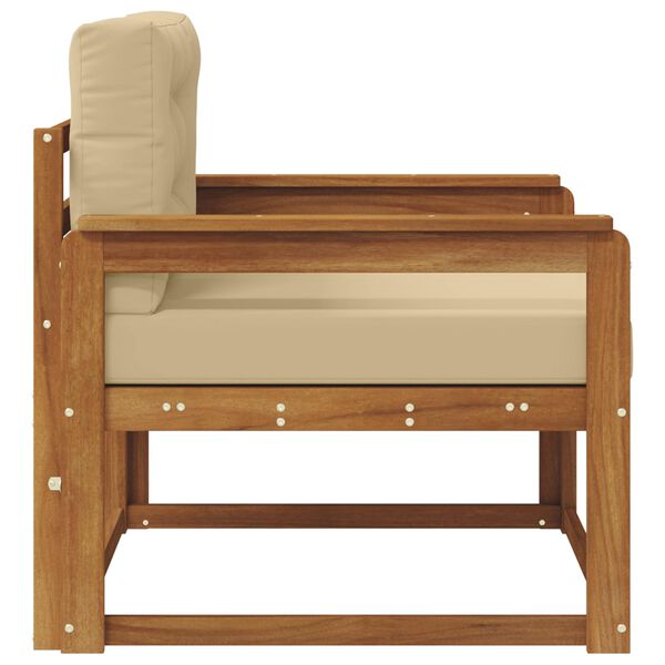 vidaXL Sof&aacute; M&eacute;dio Externo Madeira S&oacute;lida de Ac&aacute;cia Natural