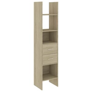 vidaXL Estante 40x35x180 cm contraplacado cor carvalho sonoma