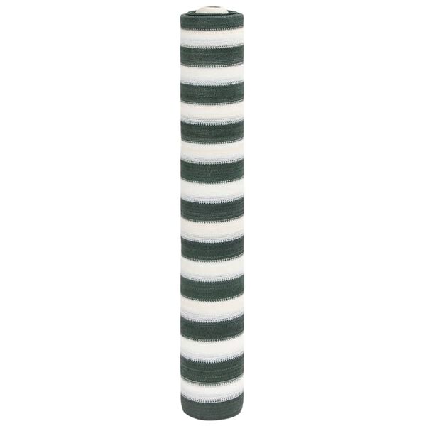 vidaXL Rede oculta&ccedil;&atilde;o p/ privacidade PEAD 195g/m&sup2; 1,5x25m verde branco