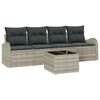 vidaXL Conjunto de Sof&aacute; de Jardim Cinzento-claro 55 x 55 x 37 cm