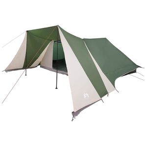 vidaXL Barraca Tipi com telhado Verde 660 x 456 x 200 cm tafet&aacute;