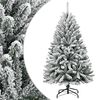 vidaXL &Aacute;rvore de Natal artificial articulada c/ flocos de neve 150 cm