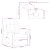 vidaXL Poltrona de massagens reclin. elevatória tecido vermelho tinto
