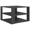 vidaXL Mesa de centro 60x60x40 cm contraplacado cinzento