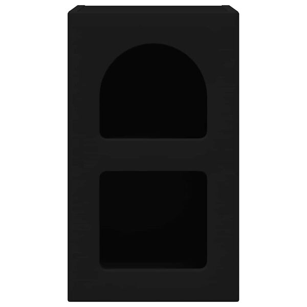 vidaXL Mesa-de-cabeceira Preto 29,5 x 33,5 x 50 cm Madeira processada