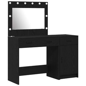 vidaXL Mesa de vestir 2 unid. Preto 40 x 41 x 75 cm
