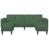 vidaXL Sof&aacute; Verde Escuro 250 x 188 x 76 cm Tecido de Veludo Cotele